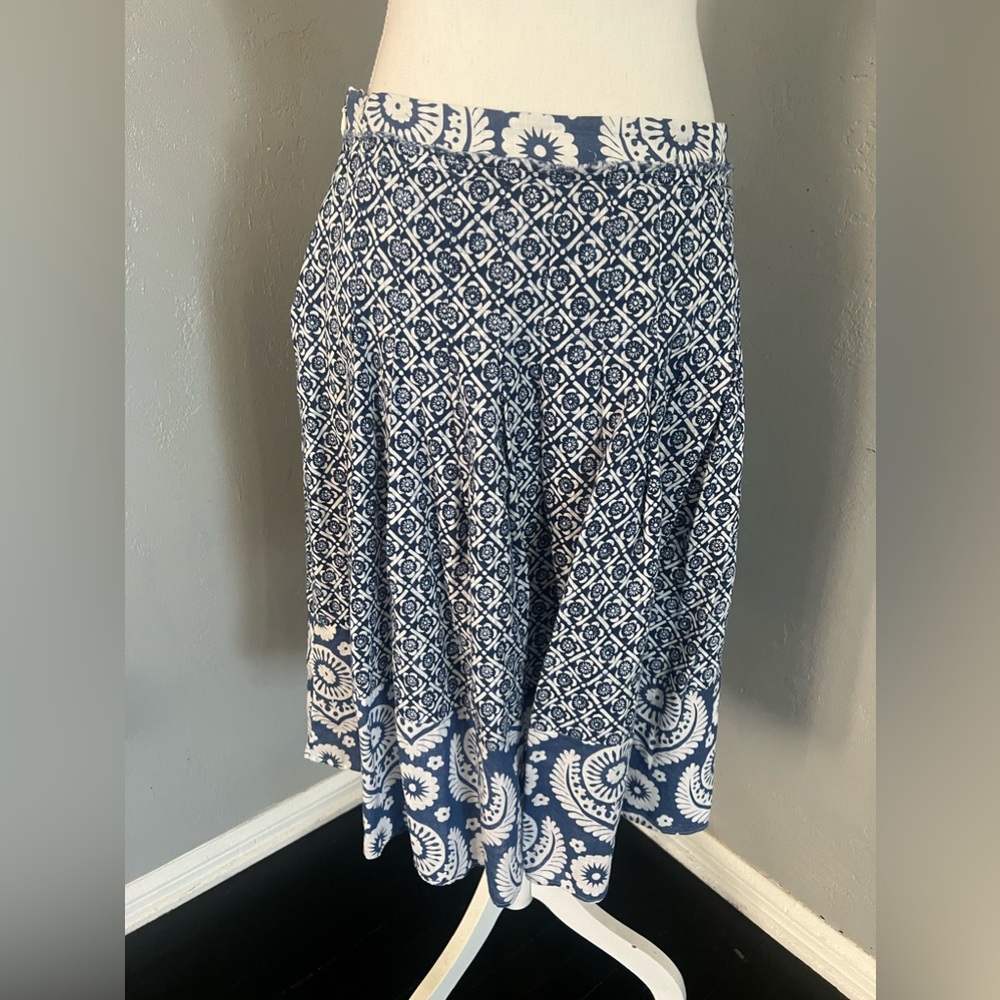 MICHAEL Michael Kors Blue and White Skirt size 10 - Picture 5 of 10